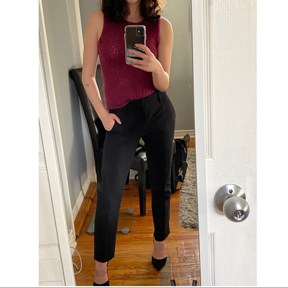 Guess dark pink top with sheer back - Picture 5 of 5